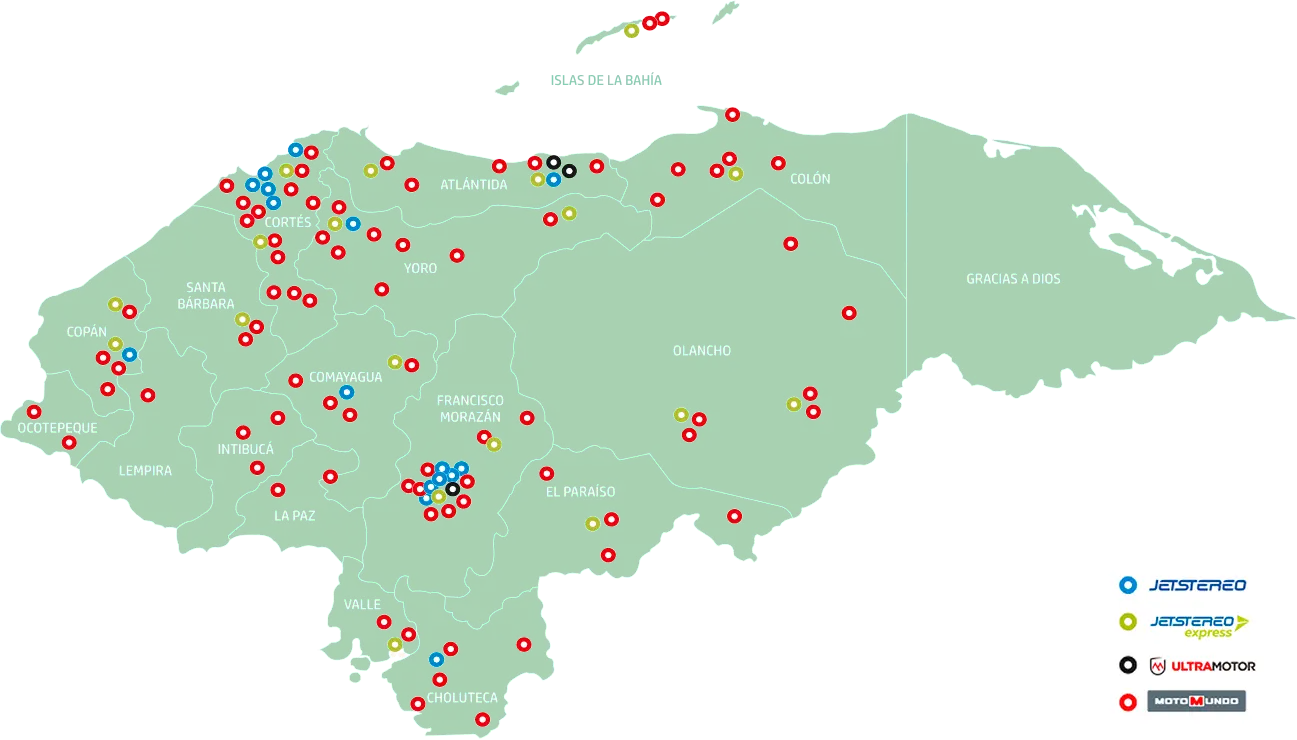 Mapa de tiendas